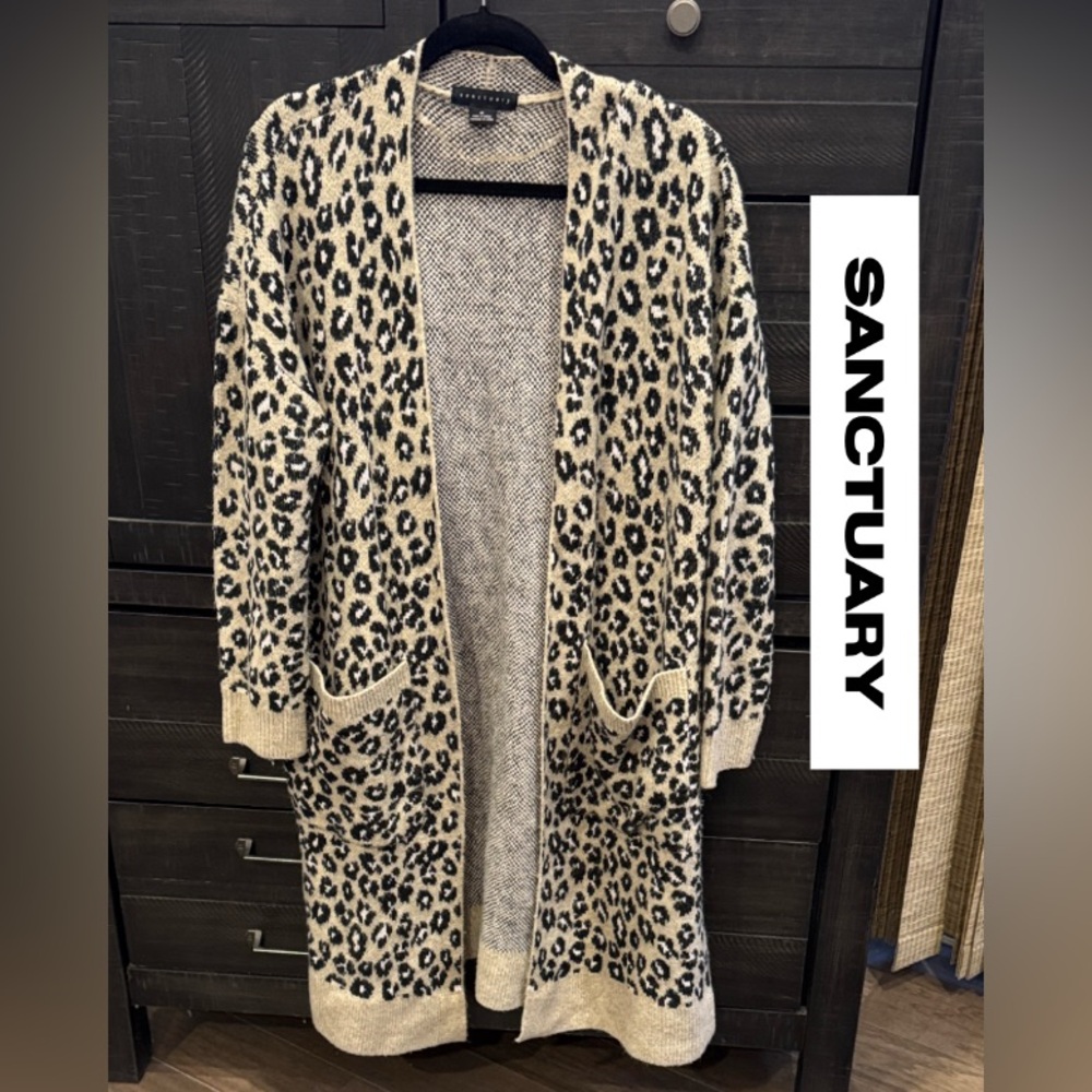 Statement Leopard Print Women's Sweater Cardigan